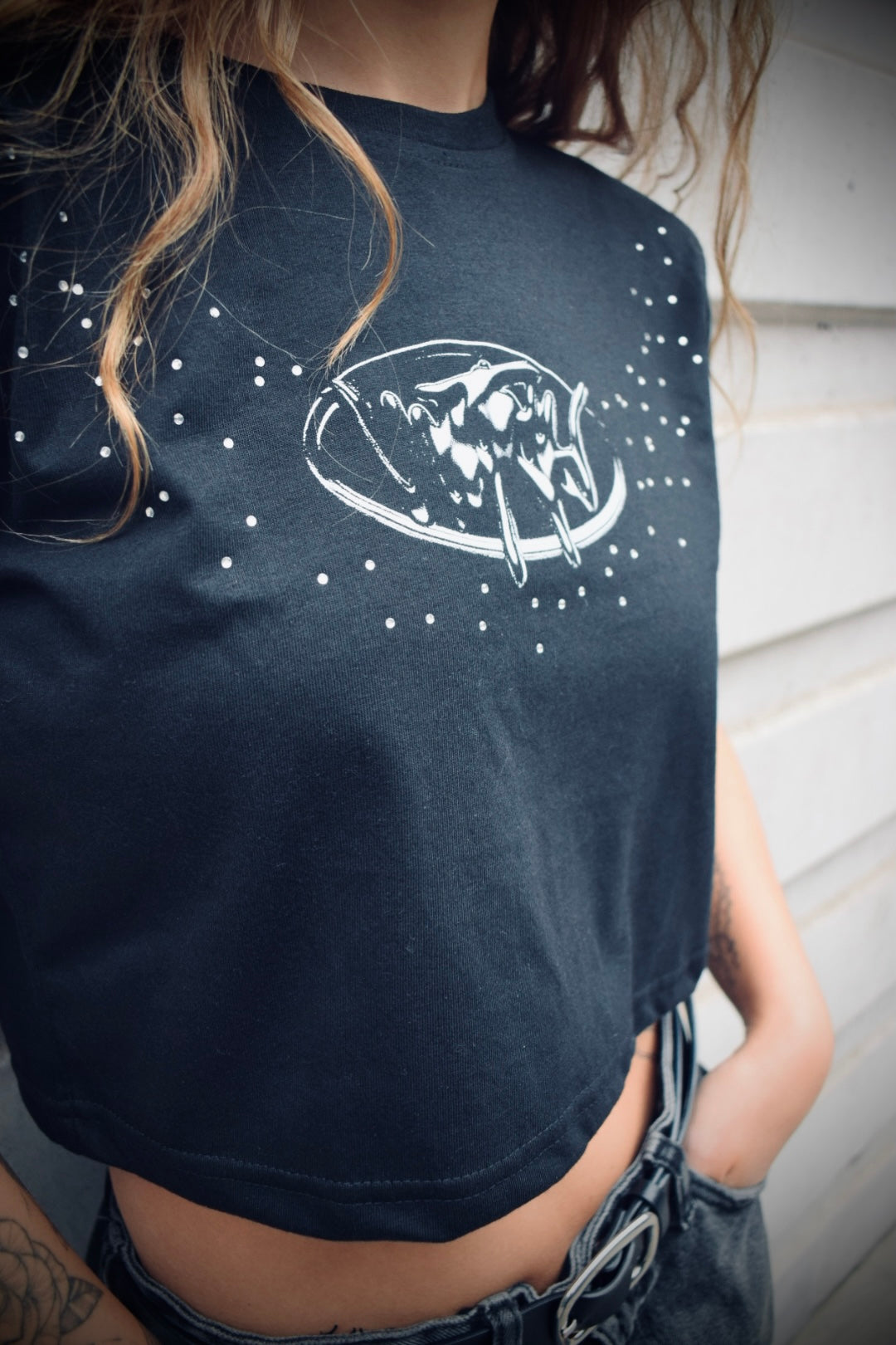 SHINE CROPPED TEE