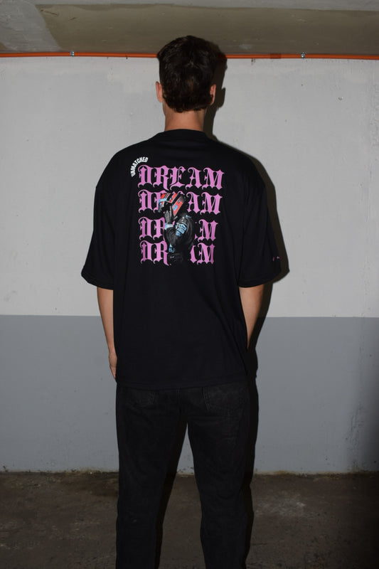 Polera oversize "Pink for the win"
