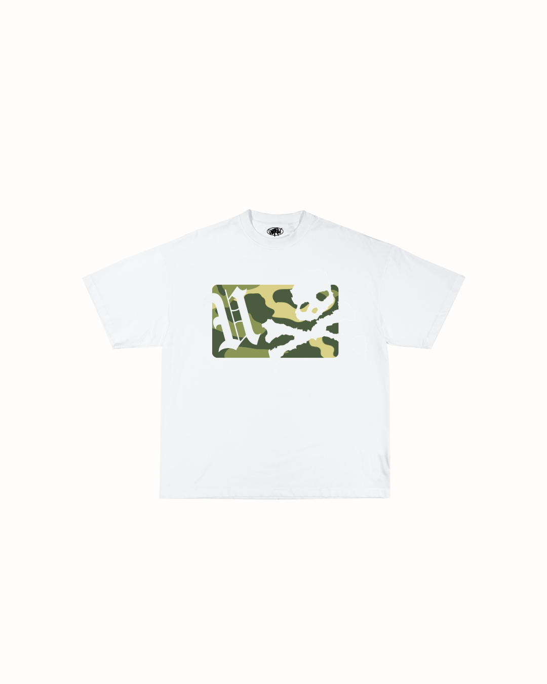 POLERA HEAVYWEIGHT SKULLCAMO BLANCA